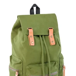 Backpacks<Bazic Guidi Canvas Laptop Backpack, Large, Green (1118)