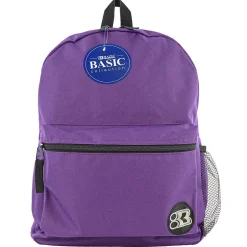 Bazic Products Basic Backpack, Purple, Pack of 2 (BAZ1037-2)