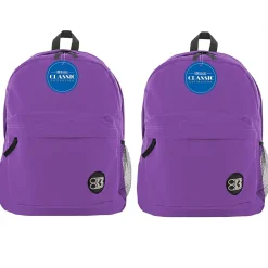 Bazic Products Classic Backpack, Purple, Pack of 2 (BAZ1057-2)
