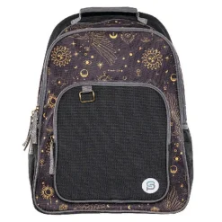 Backpacks<Bazic Raleigh Celestial Canvas Laptop Backpack, Large, Black/Gold (1120)