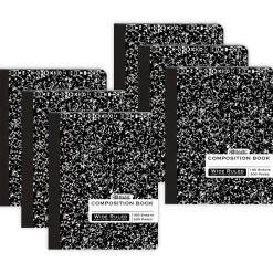 Bazic 1-Subject Composition Notebooks, Wide Ruled, 100 Sheets, Multicolor, 6/Bundle (BAZ508-6)