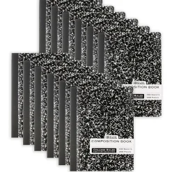 Bazic 1-Subject Composition Notebooks, College Ruled, 100 Sheets, Multicolor, 12/Bundle (BAZ5050-12)