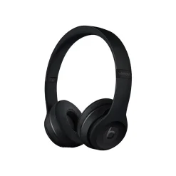 Headphones<Beats Solo3 Wireless Bluetooth Stereo Headphones, Matte Black (MX432LL/A)