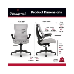 Best ErgoMax Ergonomic Mesh/Fabric Swivel Task Chair, (60078-Gry) Ergonomic Chairs