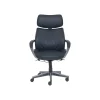 Leather Computer and Desk Chair, Black/Gray (51546) Office Chairs