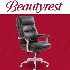 Outlet Platinum Sofil Bonded Leather Executive Chair, (49404BR) Ergonomic Chairs