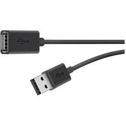 Usb Cables<Belkin 10' USB A Male/A Female, Black (F3U153BT3M)