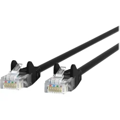 Ethernet Cables<Belkin A3L980bt05MBLKS 16.4 ft. CAT-6 Cable, Black