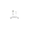 Usb Cables<Belkin BOOST CHARGE 6.56' Lightning to USB A Cable, White (CAA001BT2MWH)