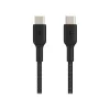 Power Cables<Belkin BOOST CHARGE 6.56' USB Type-C to Type-C Power Cable, Male to Male, Black (CAB004BT2MBK)