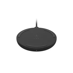 Lightning Cables<Belkin BOOST CHARGE 10 W Wireless Charging Pad + QC 3.0 Wall Charger + Cable, Black