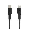 Usb Cables<Belkin BOOST CHARGE Braided USB-C to Lightning Cable, 1m / 3.3 ft., Black