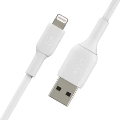 Power Cables<Belkin BOOST CHARGE Lightning to USB-A Cable, 15cm / 6", White