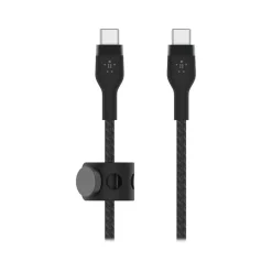 Belkin BOOST CHARGE PRO Flex USB Type-C Cable for Most Smartphones, Black (CAB011BT2MBK)