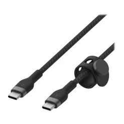 Belkin BOOST CHARGE PRO Flex USB Type-C Cable for Most Smartphones, Black (CAB011BT2MBK)