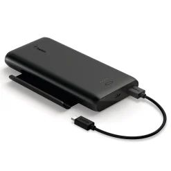 Belkin BOOST CHARGE USB Power Bank with Stand for Most Smartphones, 10000mAh, Black (BPZ002BTBK)