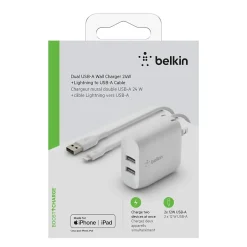 Belkin BOOST CHARGE USB-A Wall Charger for Multiple Brands, White (WCD001dq1MWH)
