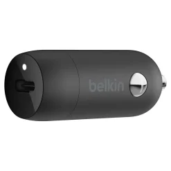 Belkin BOOST CHARGE USB-C to Lightning Cable Car Charger for Multiple Brands, Black (F7U099bt04-BLK)