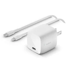 Belkin BOOST CHARGE USB-C Wall Charger for Multiple Brands, White (WCH001dq1MWH-B5)