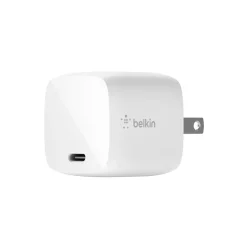 Belkin BOOST CHARGE 30W USB-C GaN Wall Charger + USB-C to Lightning Cable, White (WCH001DQ1MWH-B5)