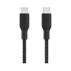Belkin BoostCharge 6.56' USB-C to USB-C Power Cable, Male to Male, Black (CAB014BT2MBK)