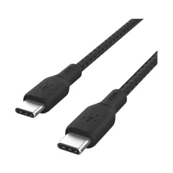 Belkin BoostCharge 6.56' USB-C to USB-C Power Cable, Male to Male, Black (CAB014BT2MBK)