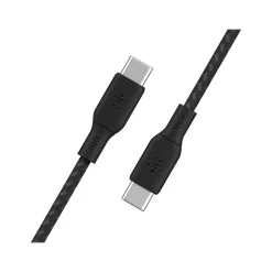 Belkin BoostCharge 6.56' USB-C to USB-C Power Cable, Male to Male, Black (CAB014BT2MBK)