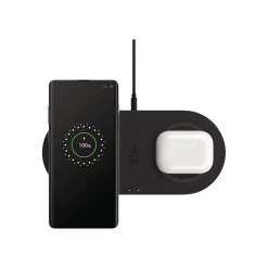 Belkin BoostCharge Dual Wireless Charging Pads, Black (WIZ002TTBK)