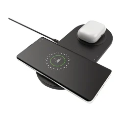 Belkin BoostCharge Dual Wireless Charging Pads, Black (WIZ002TTBK)