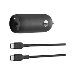 Belkin BoostCharge USB-C Car Charger, Black (CCA004BT1MBK-B6)