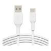 Belkin BoostCharge USB-C to USB-A Charging Cable, 3.3 ft., White, 2/Pack (CAB001bt1MWH2PK)