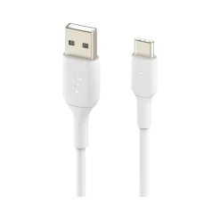 Belkin BoostCharge USB-C to USB-A Charging Cable, 3.3 ft., White, 2/Pack (CAB001bt1MWH2PK)