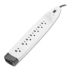 Surge Protectors & Power Strips<Belkin Home Series 7 Outlet Home/Office, 6 ft. Cord, 2320 Joules (BE107200-06)