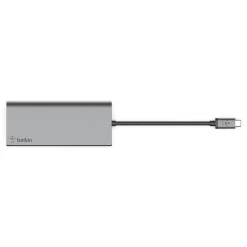 Usb Hubs<Belkin Multimedia 5-Port USB-C Hub, Gray (F4U092BTSGY)
