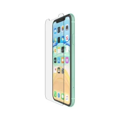 Cell Phone Screen Protectors<Belkin SCREENFORCE Tempered Glass Screen Protector for iPhone 11 (F8W948ZZ-AM)