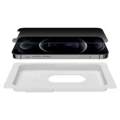 Belkin SCREENFORCE TemperedGlass Glass Privacy Filter & Screen Protector for iPhone 12/12 Pro (OVA045ZZ)
