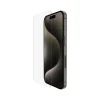 Cell Phone Screen Protectors<Belkin ScreenForce UltraGlass 2 Tempered Glass Screen Protector for iPhone 15 Pro (OVA133zz)