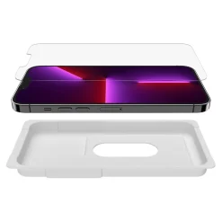 Cell Phone Screen Protectors<Belkin SCREENFORCE UltraGlass Glass Screen Protector for iPhone 13 Pro Max (OVA079ZZ)