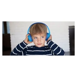 Headphones<Belkin SoundForm Wireless On-Ear Headphones, Bluetooth, Blue (AUD001BTBL)