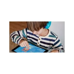 Headphones<Belkin SoundForm Wireless On-Ear Headphones, Bluetooth, Blue (AUD001BTBL)