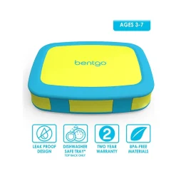 Lunch Boxes & Bags<bentgo Kids Brights Lunch Box, Citrus Yellow, 19 oz. (BGOBRTS-C)