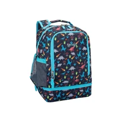 bentgo Kids Prints Dinosaur Backpack with Lunch Box, Multicolor (BGBKPAK-DNO)