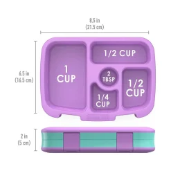 Lunch Boxes & Bags<bentgo Kids Prints Mermaid Scales Lunch Box, Teal/Purple (BGKDPT-MMD)