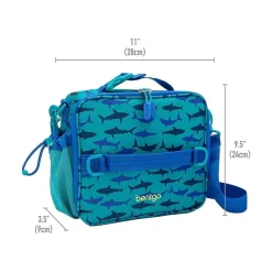 Lunch Boxes & Bags<bentgo Kids Prints Sharks Lunch Bag, Blue (BGPTBAG-SHK)