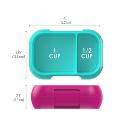 bentgo Kids Snack Container, Fuchsia/Teal, 12 oz. (BGKDSNK-F) Discount