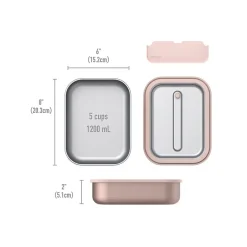 Lunch Boxes & Bags<bentgo MicroSteel Lunch Box, Rose Gold, 41 oz. (BGSTLCH-RG)