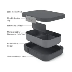 Lunch Boxes & Bags<bentgo Modern Lunch Box, Dark Gray, 44 oz. (BGOMDN-DG)