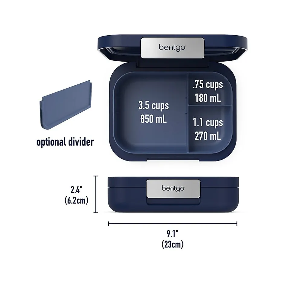 Lunch Boxes & Bags<bentgo Modern Lunch Box, Navy, 44 oz. (BGOMDN-N)
