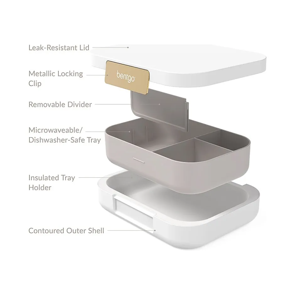 Lunch Boxes & Bags<bentgo Modern Lunch Box, White, 44 oz. (BGOMDN-W)