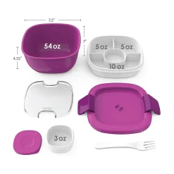 bentgo Salad Container, Purple, 54 oz. (BGOSAL-P) Best